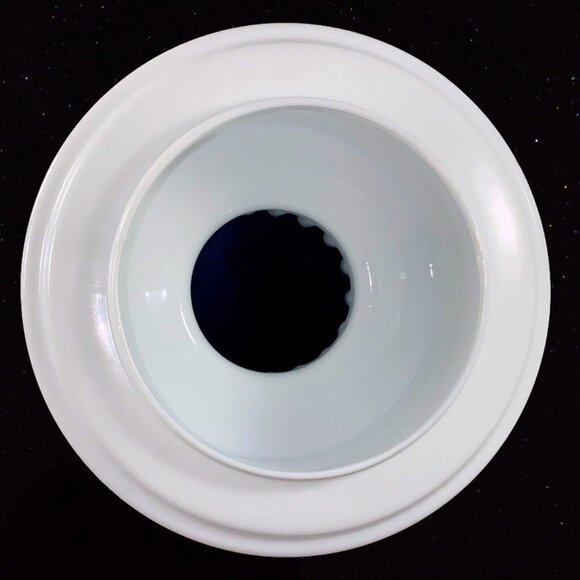 Vintage Quoizel Abigail Adams Lamp Shade Ruffled Top Milk Glass 8”T 7”W Flower - Picture 9 of 10